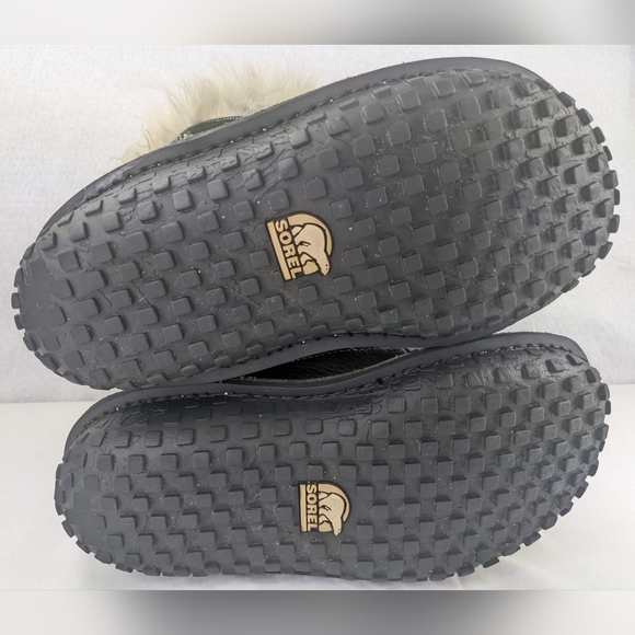 Sorel Kaya Winter Snow Boots Women's Size 7.5 Waterproof Faux Fur Leather Black - Picture 9 of 12